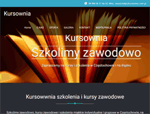 Tablet Screenshot of kursownia.com.pl